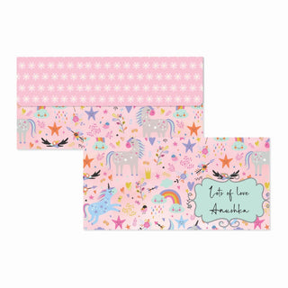 Personalised Envelopes - Magical Unicorns (PREPAID ONLY)