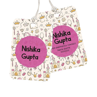 Bag Tag - Happy Doodles - Pack of 2 Tags - PREPAID ONLY (Dispatch in 5-6 Days)