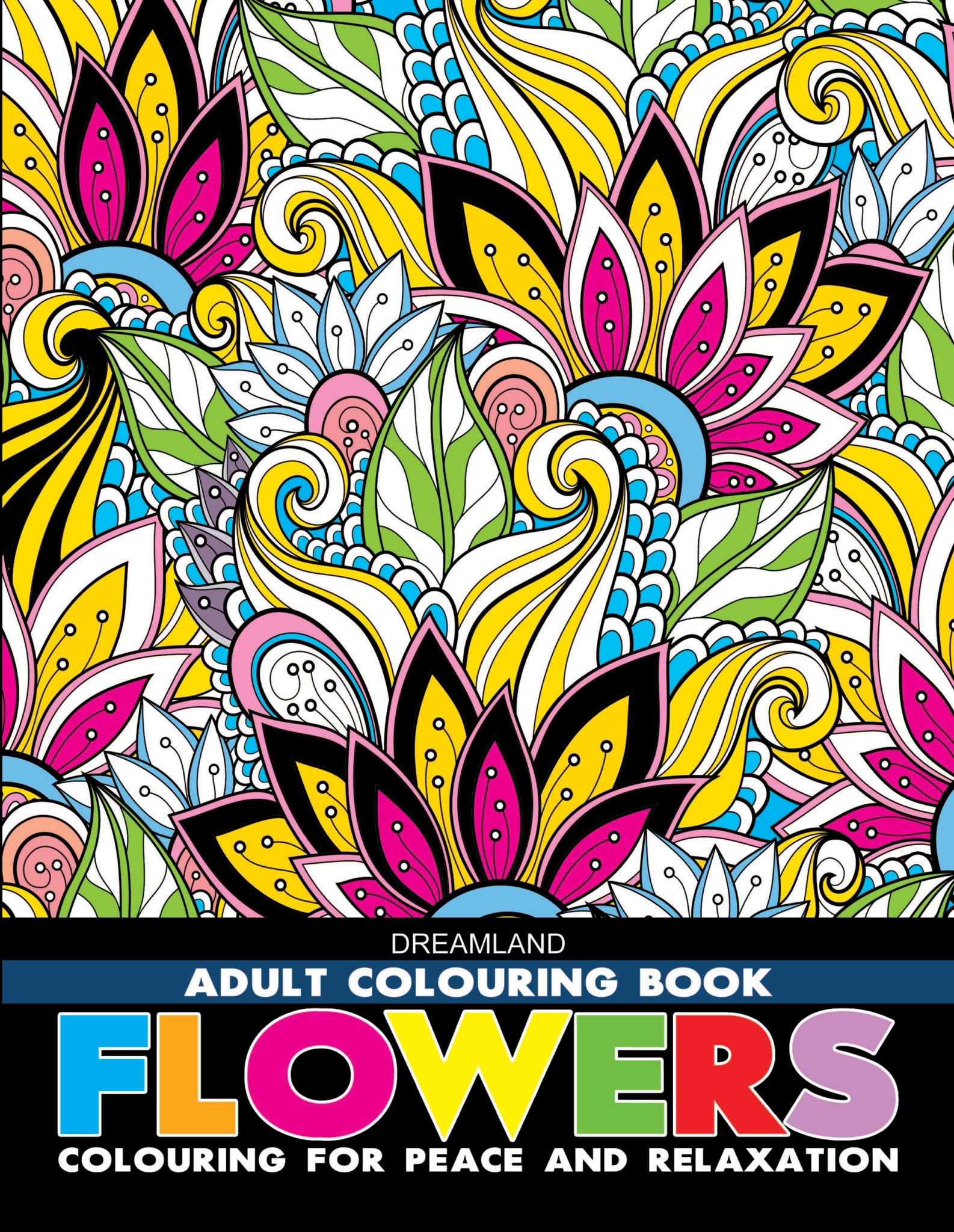 Flowers – Colouring Book for Adults