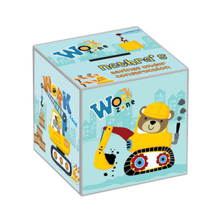My Money Box personalised -  Construction Zone (PREPAID ONLY)