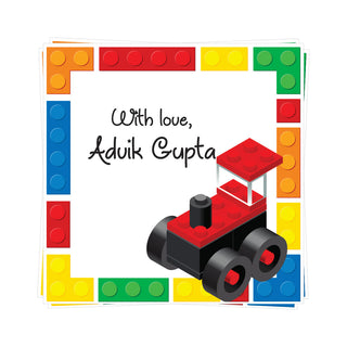 Gift Tags Square - Brick by Brick (PREPAID ONLY)