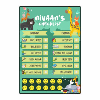 Daily Reward Chart Personalised Wild adventures (PREPAID ONLY)