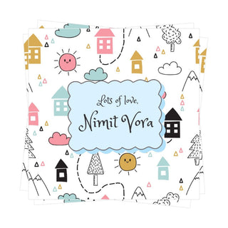 Gift Tags Square - Cityscape Charm (PREPAID ONLY)