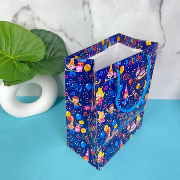 Happy Birthday Theme Paper Bags (23x18x10cm)(Pack of 10)