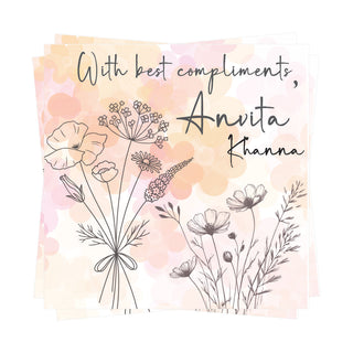 Gift Tags Square - Delicate Florals (PREPAID ONLY)