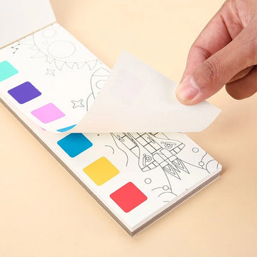 Water Color Adventure 20-Page Doodling book with in built watercolor palette