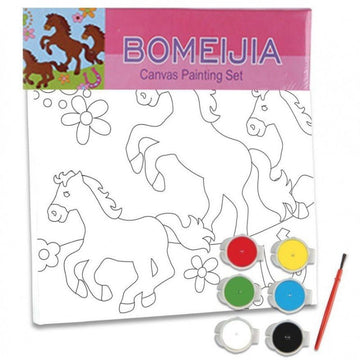 Six Shades of Expression: A Color Canvas Painting Set