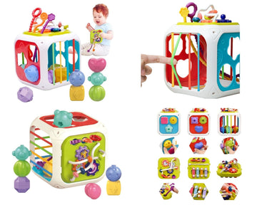 7-in-1 Baby Educational Activity Cube: A Multi-Sensory Learning Adventure