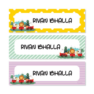 Waterproof Name Labels - Animal Express - Pack of 90 labels - (PREPAID ONLY)