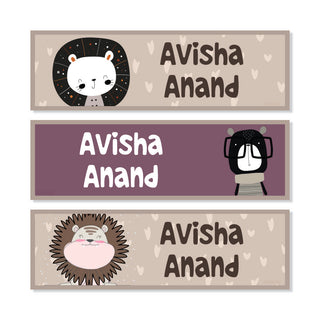 Waterproof Name Labels - Smart Safari - Pack of 90 labels - (PREPAID ONLY)