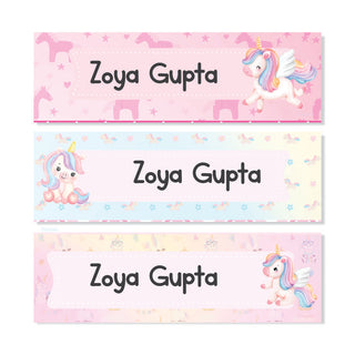 Waterproof Name Labels - Sparkle Unicorn - Pack of 90 labels - (PREPAID ONLY)