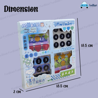 Cute DIY Girls Home Food and Other Accessories Theme Stickers for Art & Craft (Pack of 100)