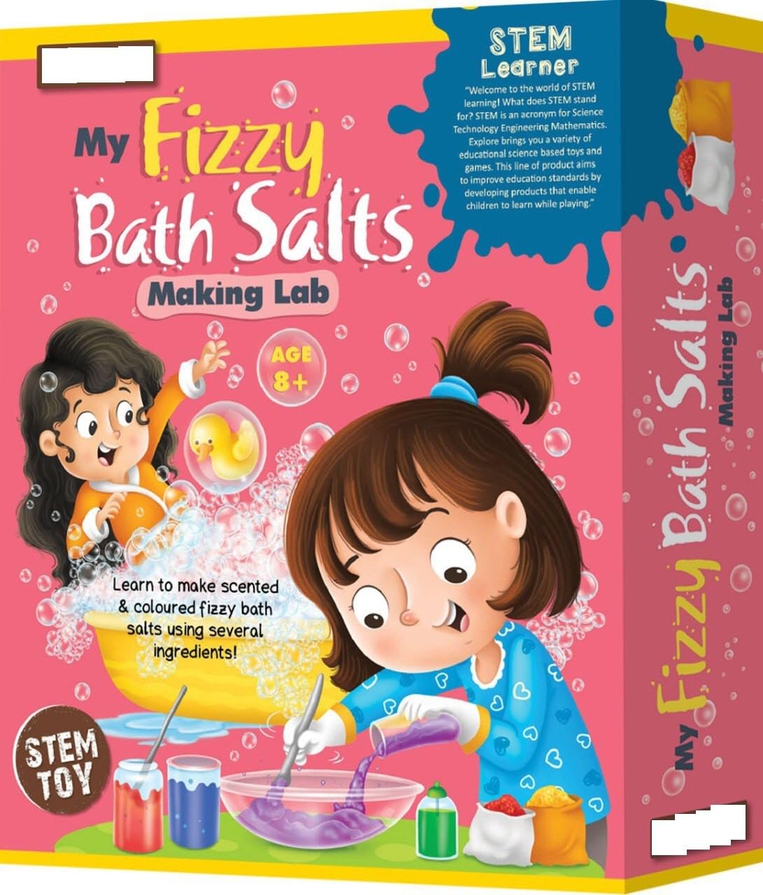 My Fizzy Bath Salts Making Lab Kit for Kids 8+ Educational DIY Kit
