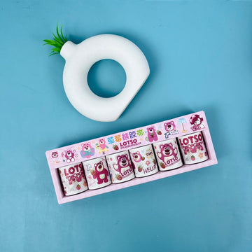 Playful Charm: Lotso Bear Sticker Tape (Pack of 6)