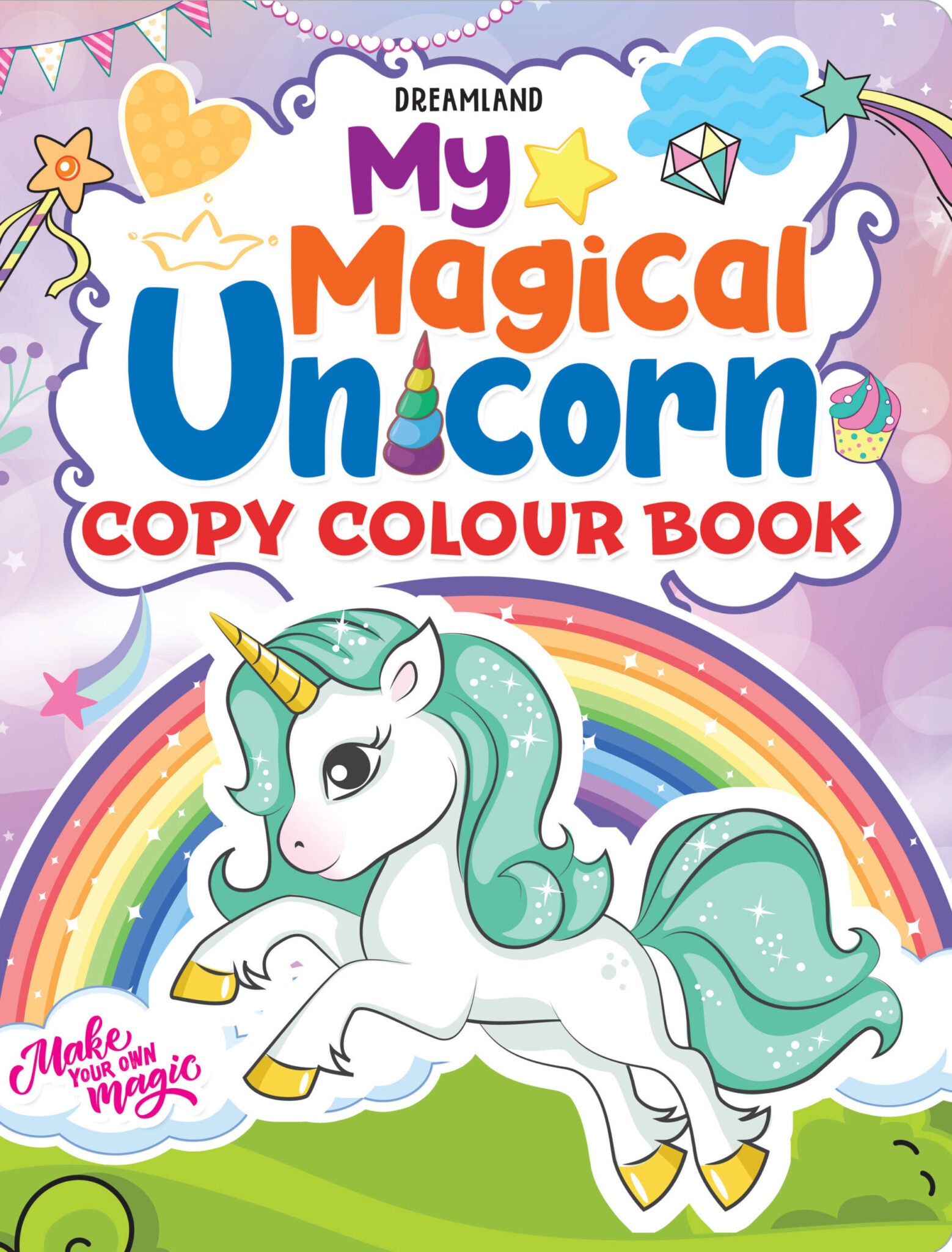 My Magical Unicorn Copy Colour Book for Children Age -7 Years