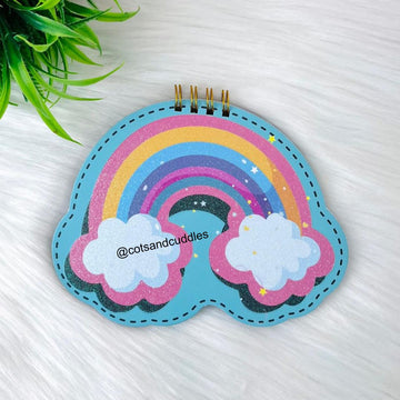 Cute Rainbow Design Mini Spiral Notebook Diary For Kids