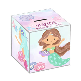 My Money Box personalised - Mermaid Treasure  (PREPAID ONLY)