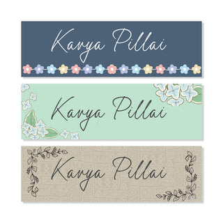 Waterproof Name Labels - Minimal Muse - Pack of 90 labels - (PREPAID ONLY)
