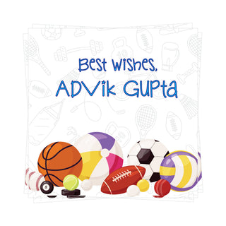 Gift Tags Square - Game on (PREPAID ONLY)