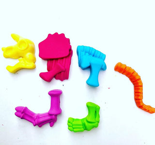 Dino Fossil Design Crayons Set of 2