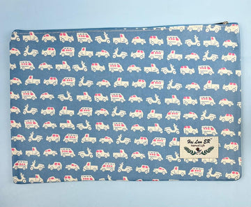 Vehicles Printed Multipurpose Storage Pouch