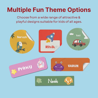 Personalized Name Labels Combo - Rapid Rider - Pack of 54 (PREPAID ORDER)