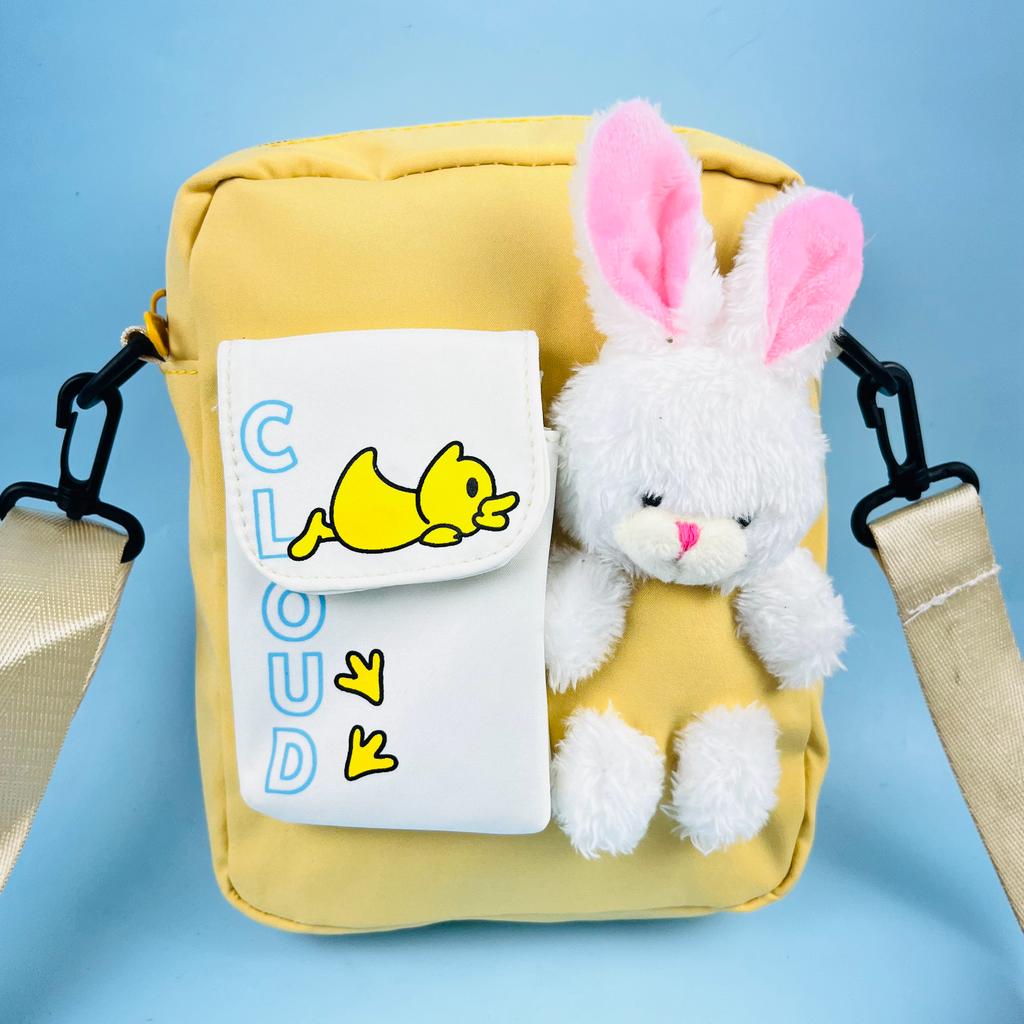 Side Bag with Rabbit Soft Toy