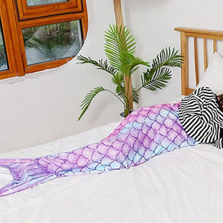 Flannel Mermaid Tail Design Blanket
