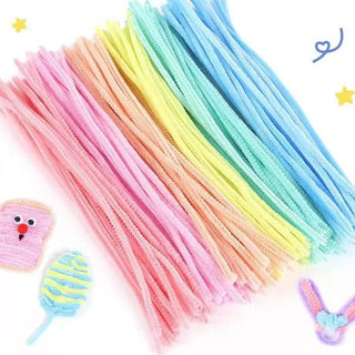 20-Piece Colorful Pipe Cleaner Flexible Wired Twisting Sticks for Multipurpose and DIY Crafts & Decorations