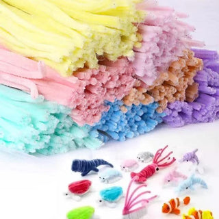 20-Piece Colorful Pipe Cleaner Flexible Wired Twisting Sticks for Multipurpose and DIY Crafts & Decorations