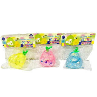 Glitter Pear Squishy Toy: Cute and Squeezable Fun for Kids (1pc)