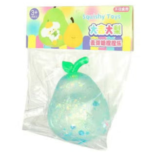 Glitter Pear Squishy Toy: Cute and Squeezable Fun for Kids (1pc)