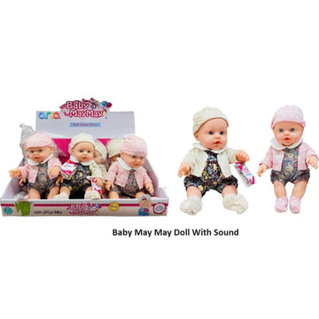 Boy Doll with Realistic Baby Sound for Girls (29cm) (Jump Suit)