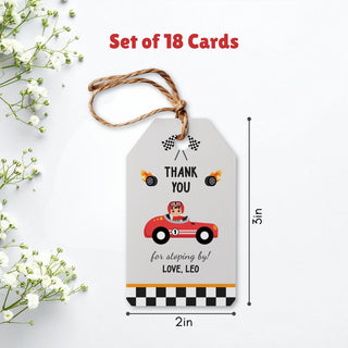 Personalized Thank You Tags for Return Gifts - City Racer - (18pcs) (PREPAID ONLY)