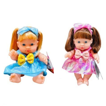 Girl Doll with Realistic Baby Sound for Girls (20cm) (Small)