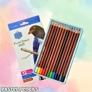 12 Colors Soft Pastel Pencils for Art and Craft