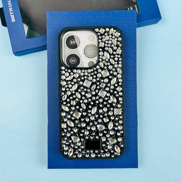 Premium Quality Crystal Diamond Design Back Case for Apple Iphone 14 Pro / 14 Pro Max