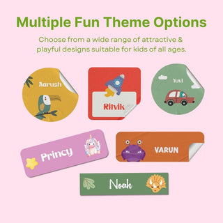Personalized Name Labels Combo - Forest Fawn - Pack of 54 (PREPAID ORDER)