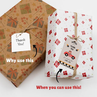 Personalized Thank You Tags for Return Gifts - City Racer - (18pcs) (PREPAID ONLY)