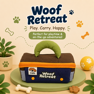Woof Retreat Puppy Pencil Pouch for Kids | Dog-Themed Stationery Pouch