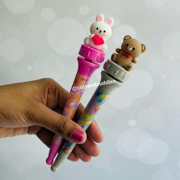 Rabbit/Bear Design Spinning Fidget Pen
