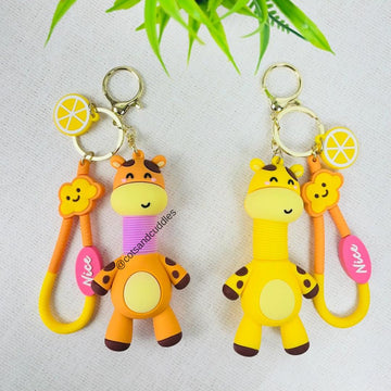 Cute Giraffe PopTube with Keychain Pack of 1 (Random)