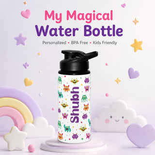 Personalized Water Bottle for Kids - Monsters (PREPAID ONLY)