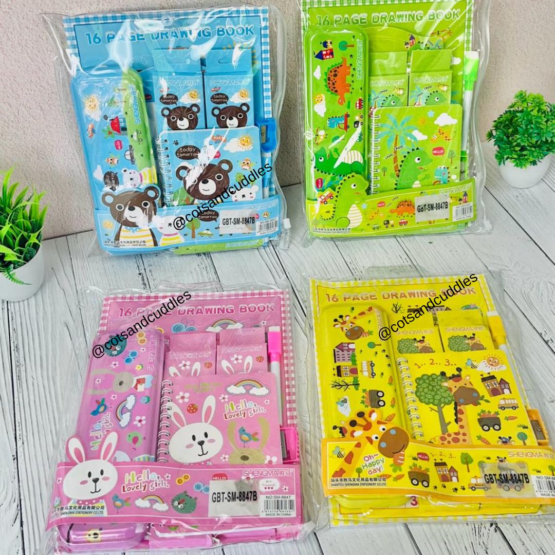 Cute Animal Themed Stationery Set for Kids