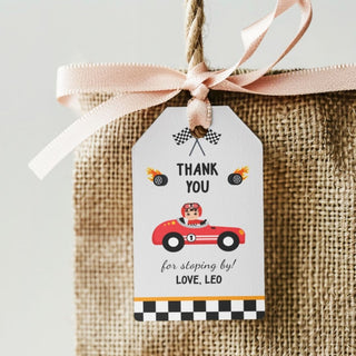 Personalized Thank You Tags for Return Gifts - City Racer - (18pcs) (PREPAID ONLY)