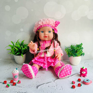 Girl Doll with Realistic Baby Sound for Girls (30 cm) (Big)
