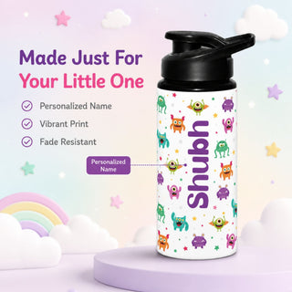 Personalized Water Bottle for Kids - Monsters (PREPAID ONLY)