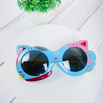 Cute Cartoon Cat Design Sunglasses: Protecting Kids' Eyes with Style