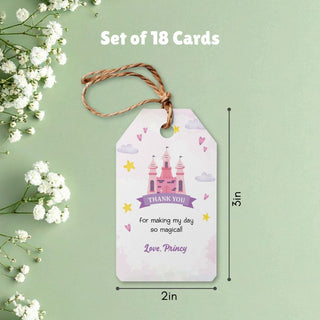 Personalized Thank You Tags for Return Gifts - Magical Castle (18pcs) (PREPAID ONLY)