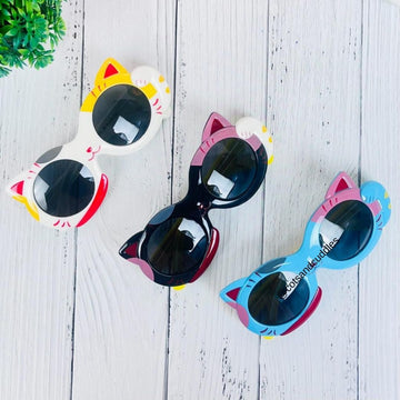 Cute Cartoon Cat Design Sunglasses: Protecting Kids' Eyes with Style